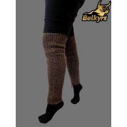 Holenné návleky 100% mongolská vlna hnedé