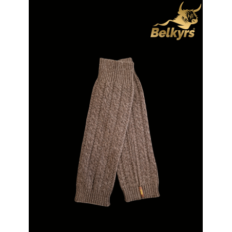 Holenné návleky 100% mongolská vlna hnedé