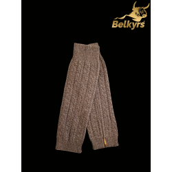 Holenné návleky 100% mongolská vlna hnedé