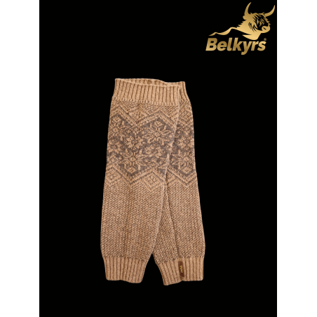 Holenné návleky 100% mongolská vlna hnedá