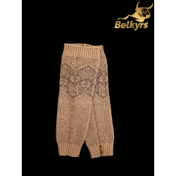 Holenné návleky 100% mongolská vlna hnedá