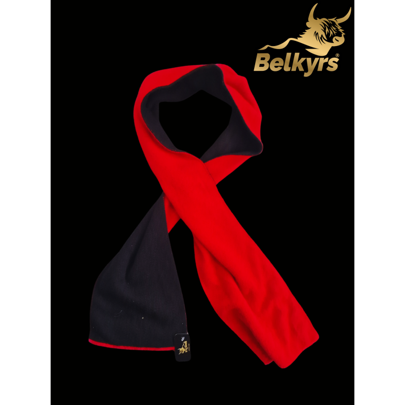 Šál 100% kašmírový čierno červený