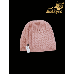 ružová hrejivá kašmírová čiapka