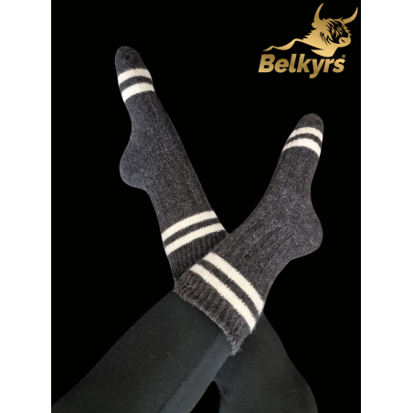 tmavosivé kašmírové ponožky