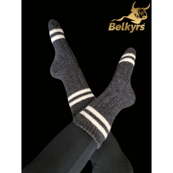 tmavosivé kašmírové ponožky