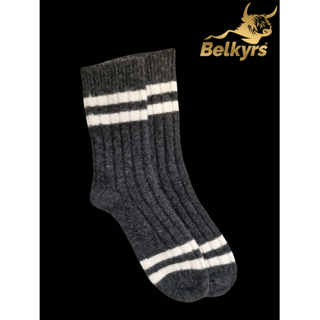 tmavošedé kašmírové ponožky