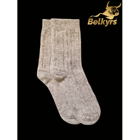 Ponožky zo 100% mongolskej vlny sivé
