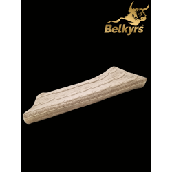 kašmírový šál s pleteným vzorom