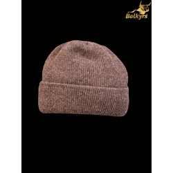 Čiapka zo 100% mongolskej vlny sivá a hnedá