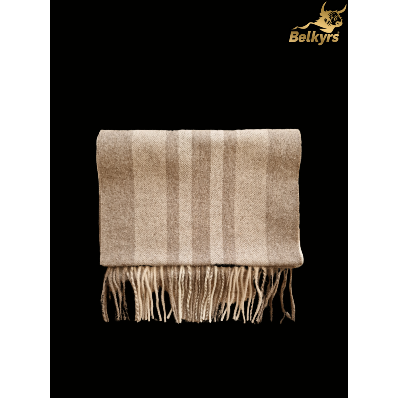 Šál zo 100% kašmíru hnedý