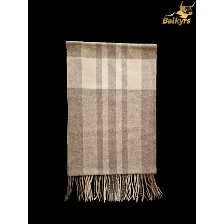 hnedý šál z kašmíru