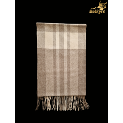 hnedý šál z kašmíru