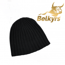 čierna kašmírová čiapka