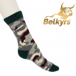 maskáčové vlnené ponožky