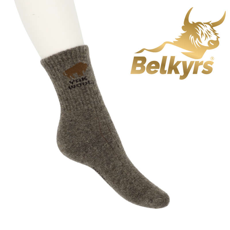 Ponožky 100% vlna z Jaka sivé