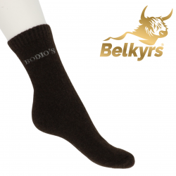 Ponožky 100% vlna z Jaka Tmavohnedé