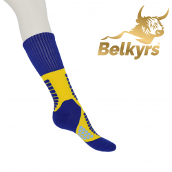 Športové ponožky modro-žlté