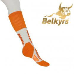 Športové ponožky oranžovo-biele