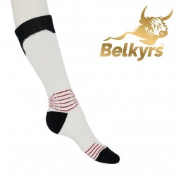 bielo-čierne športové ponožky