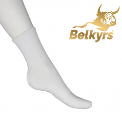 Bavlnené ponožky biele tenké