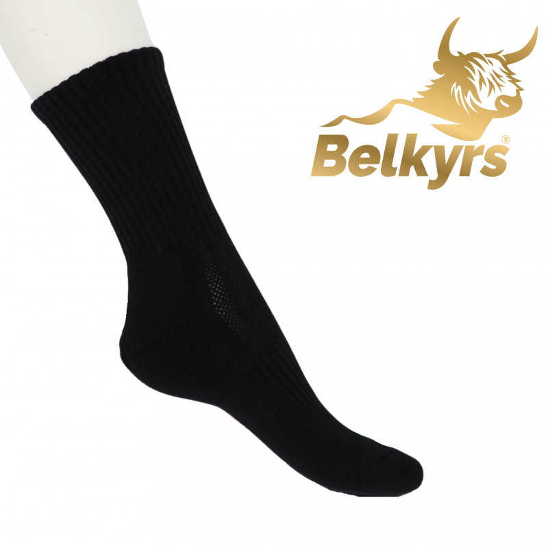 Bavlnené ponožky čierne hrubé