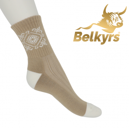 Bavlnené ponožky svetlohnedé