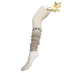 Holenné návleky 100% mongolská vlna vzor jeleň