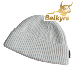 Čiapka 100% mongolská vlna biela