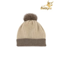 Čiapka s brmbolcom 100% kašmír