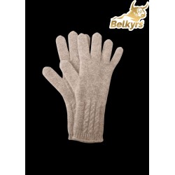 Rukavice 100% kašmír sivé