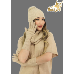 béžové kašmírové rukavice