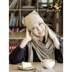 Čiapka béžová 100% kašmír