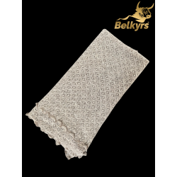 Šál zo 100% mongolskej vlny sivý patent