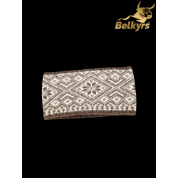 Dámska čelenka 100% mongolská vlna vzorová