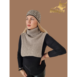 Dámska čelenka 100% mongolská vlna vzorová