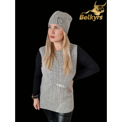 Vesta pletený vzor 100% mongolská vlna