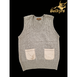 Vesta 100% mongolská vlna so semišovými vreckami