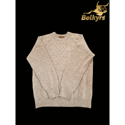 Sveter sivý 100% mongolská vlna