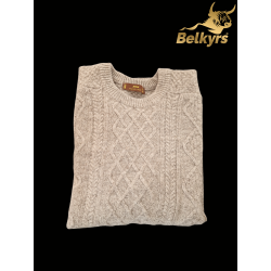 Sveter sivý 100% mongolská vlna