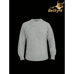 Sveter sivý 100% mongolská vlna