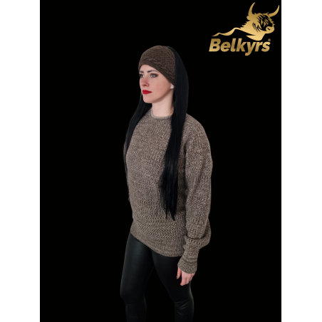 Sveter tmavosivý 100% mongolská vlna