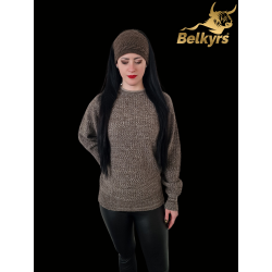 Sveter tmavosivý 100% mongolská vlna