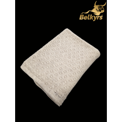 Šál zo 100% mongolskej vlny maslový