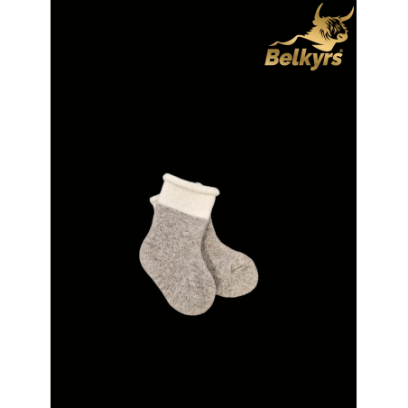 Ponožky pre bábätká z mongolskej vlny